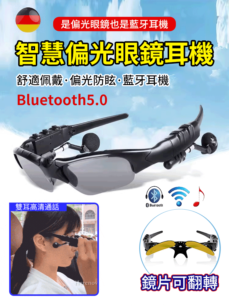 藍牙眼鏡耳機