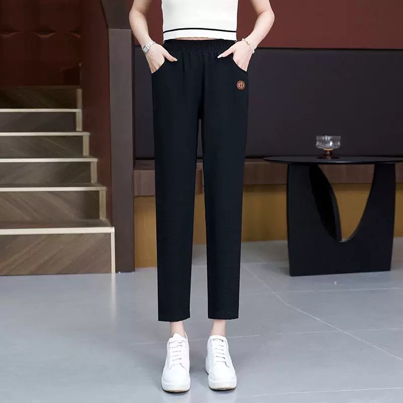 薄款冰絲九分褲