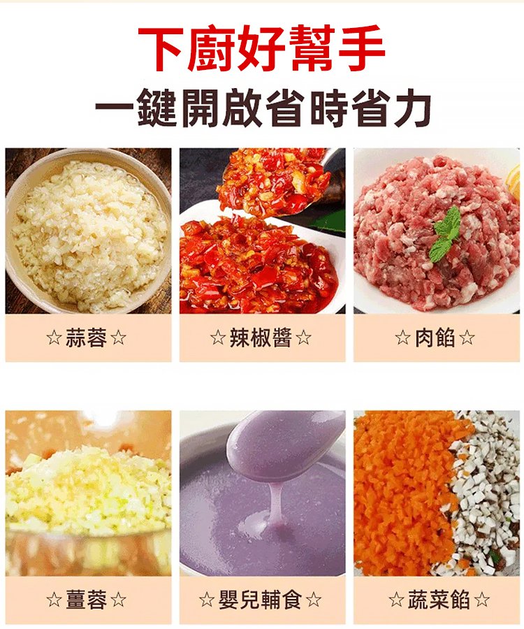 無線電動料理機